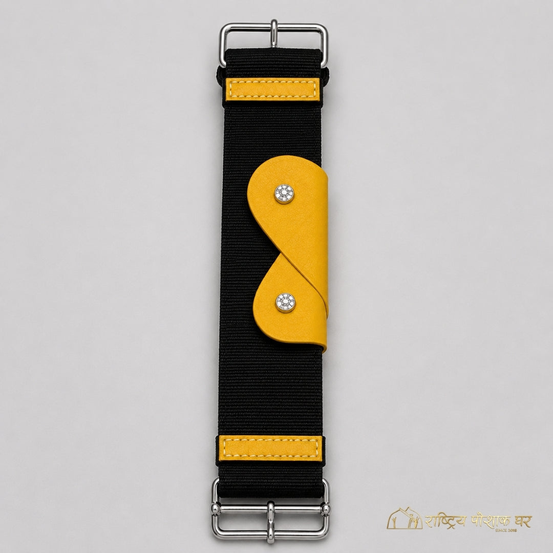 Daura Suruwal Belt – Black