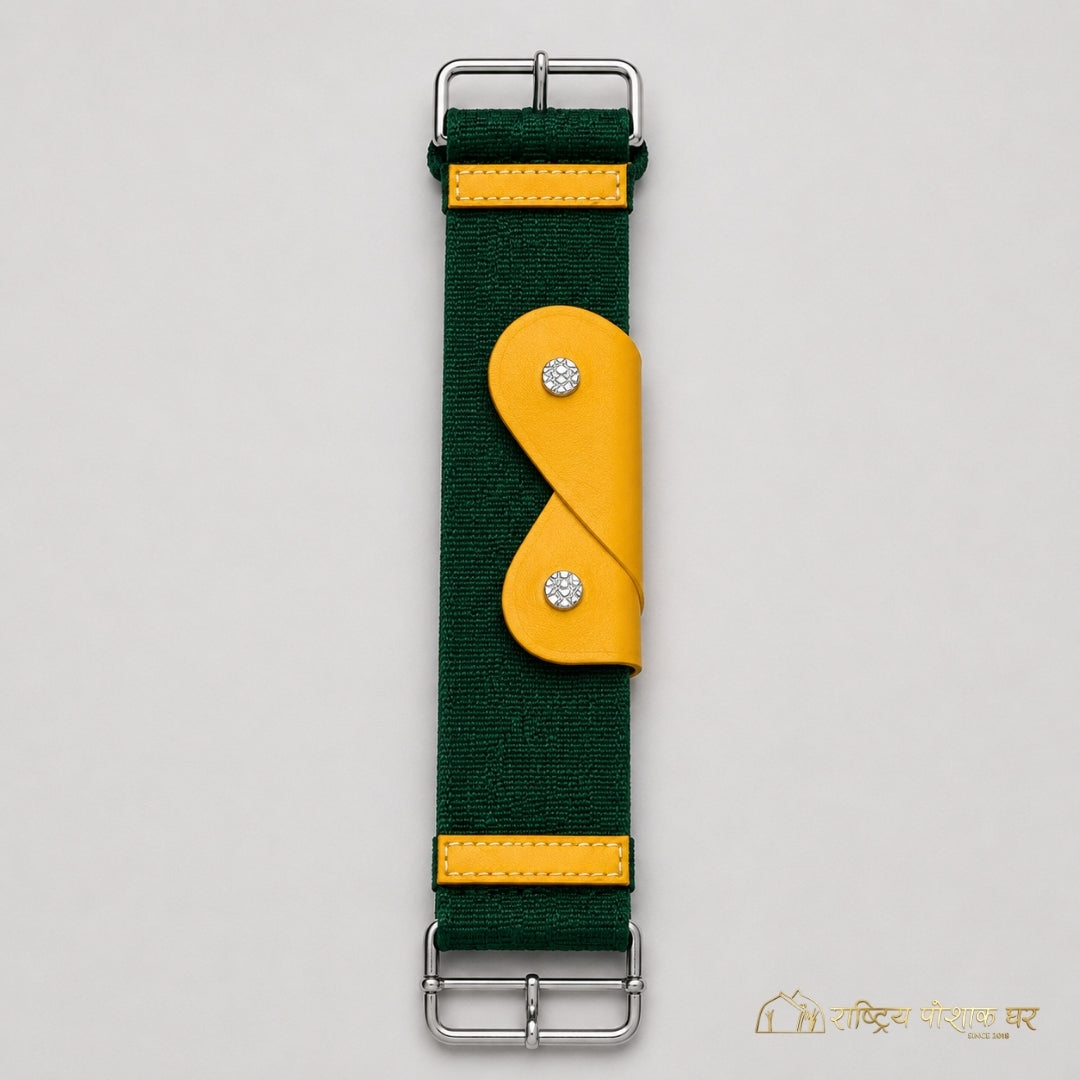 Daura Suruwal Belt – Green