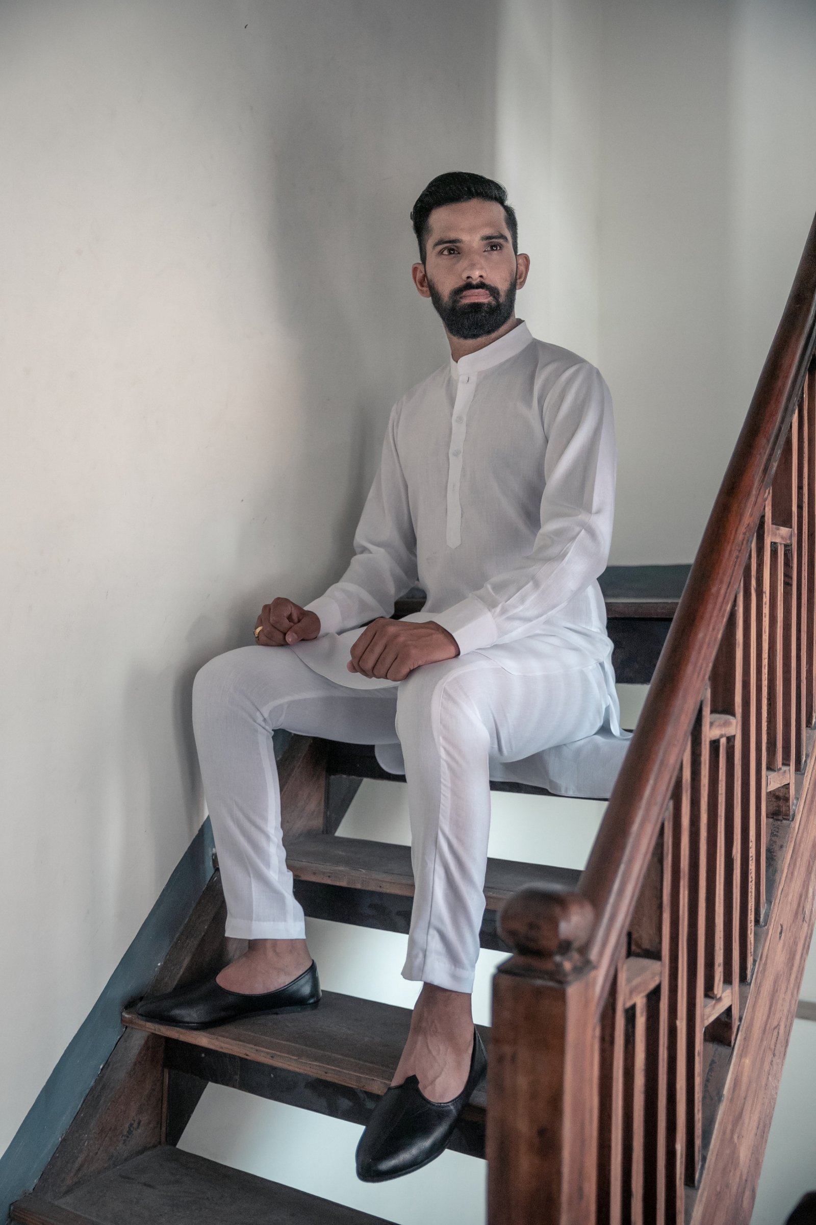 Classic White Kurta Suruwal